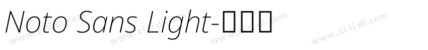 Noto Sans Light字体转换